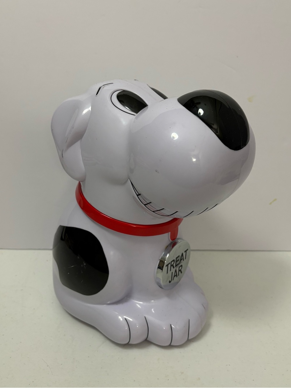 Novelty Musical Dog Treat Jar Singing Who Let The Dogs Out & Hound Dog Works